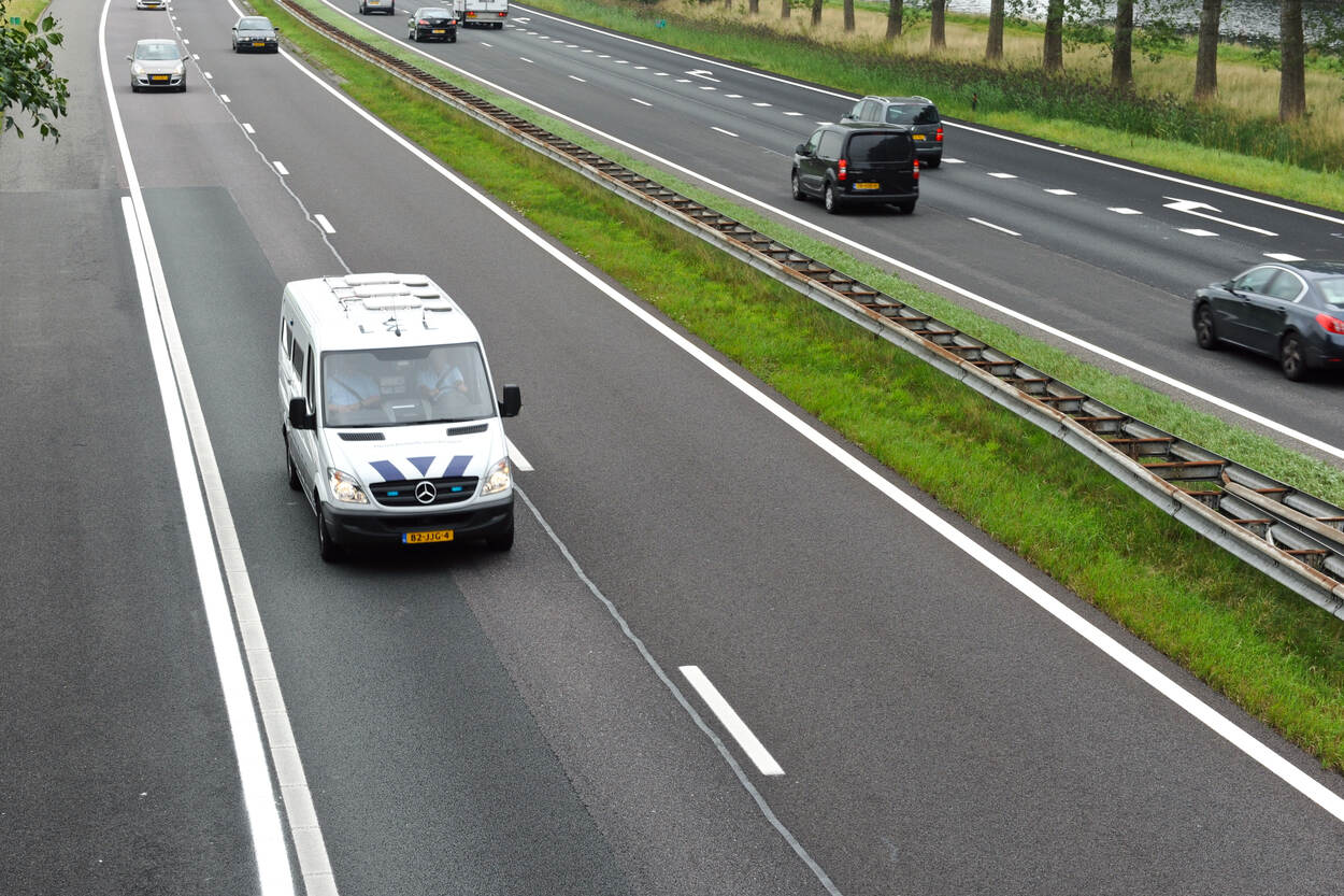 Afbeelding cellenbus op snelweg